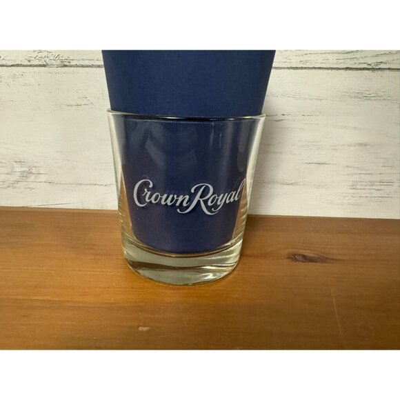 Crown Royal Whiskey Lowball Glass Cheers Canada Like New Condition - Picture 1 of 4